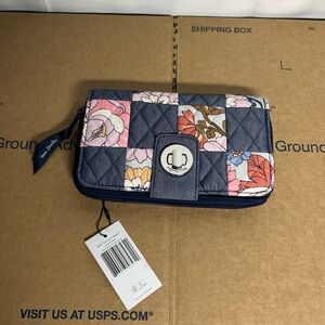 Vera Bradley Turnlock Wallet Rfid